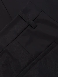 Stretch Straight-Leg Crop Pants