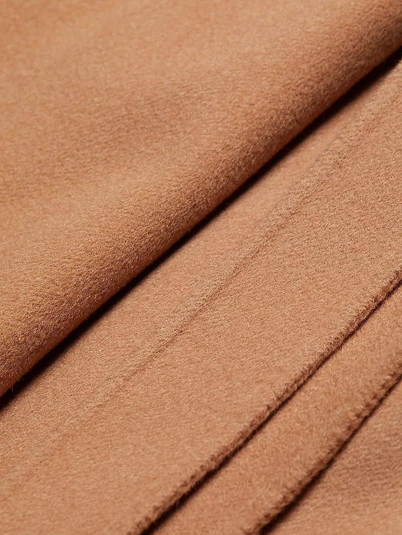 Nora Belted Wool-Blend Wrap Coat