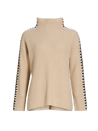 The Alia Cashmere Whipstitch Sweater