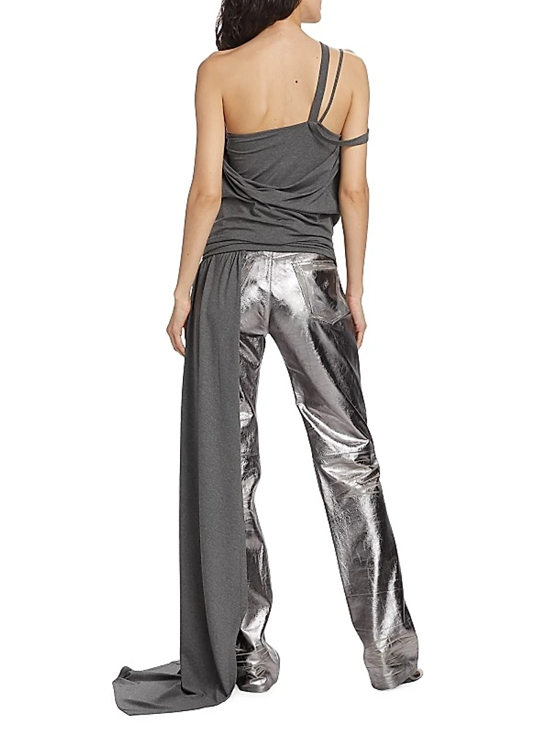 Asymmetric Sash Jersey Tank