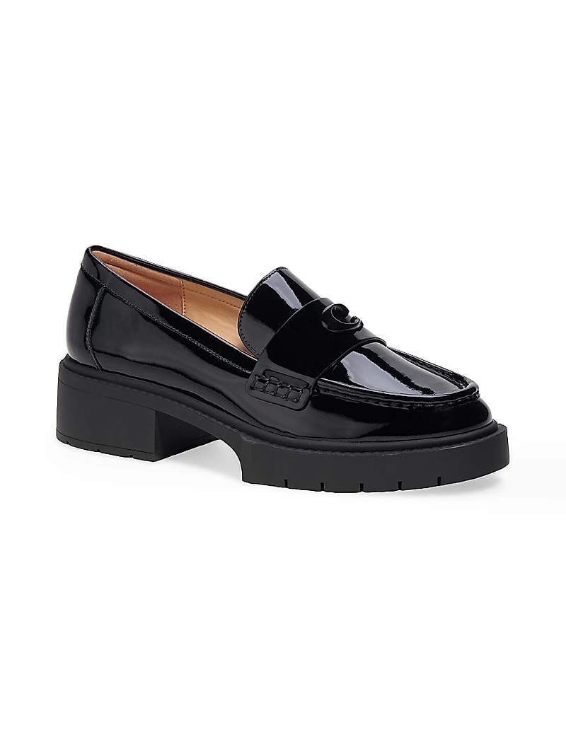 Leah 38MM Patent Leather Loafers