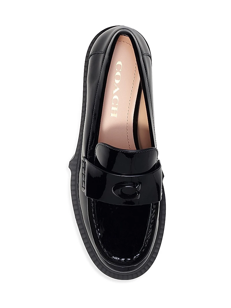 Leah 38MM Patent Leather Loafers