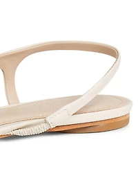 COLLECTION Leather Slingback Flats