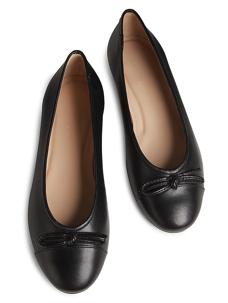 COLLECTION Leather Ballet Flats