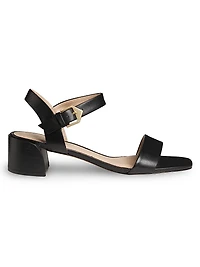 COLLECTION 45MM Leather Block-Heel Sandals