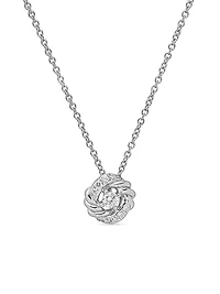 Petite Infinity Pendant Necklace With Diamonds