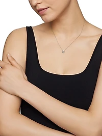 Petite Infinity Pendant Necklace With Diamonds