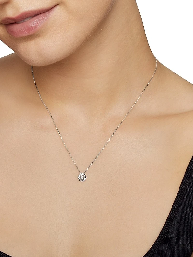 Petite Infinity Pendant Necklace With Diamonds
