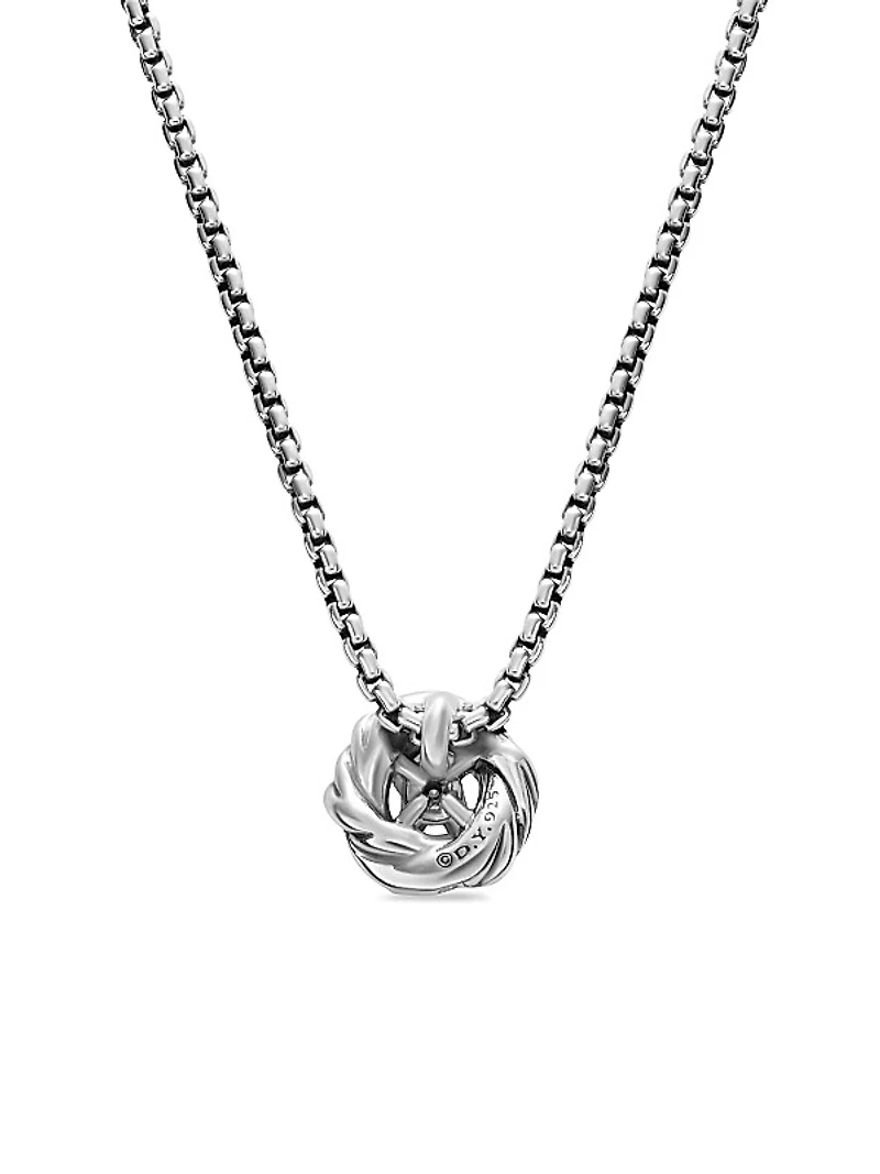 Petite Infinity Pendant Necklace With Diamonds