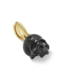Memento Mori Skull Amulet in 18K Yellow Gold