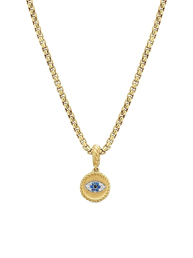 Evil Eye Amulet in 18K Yellow Gold