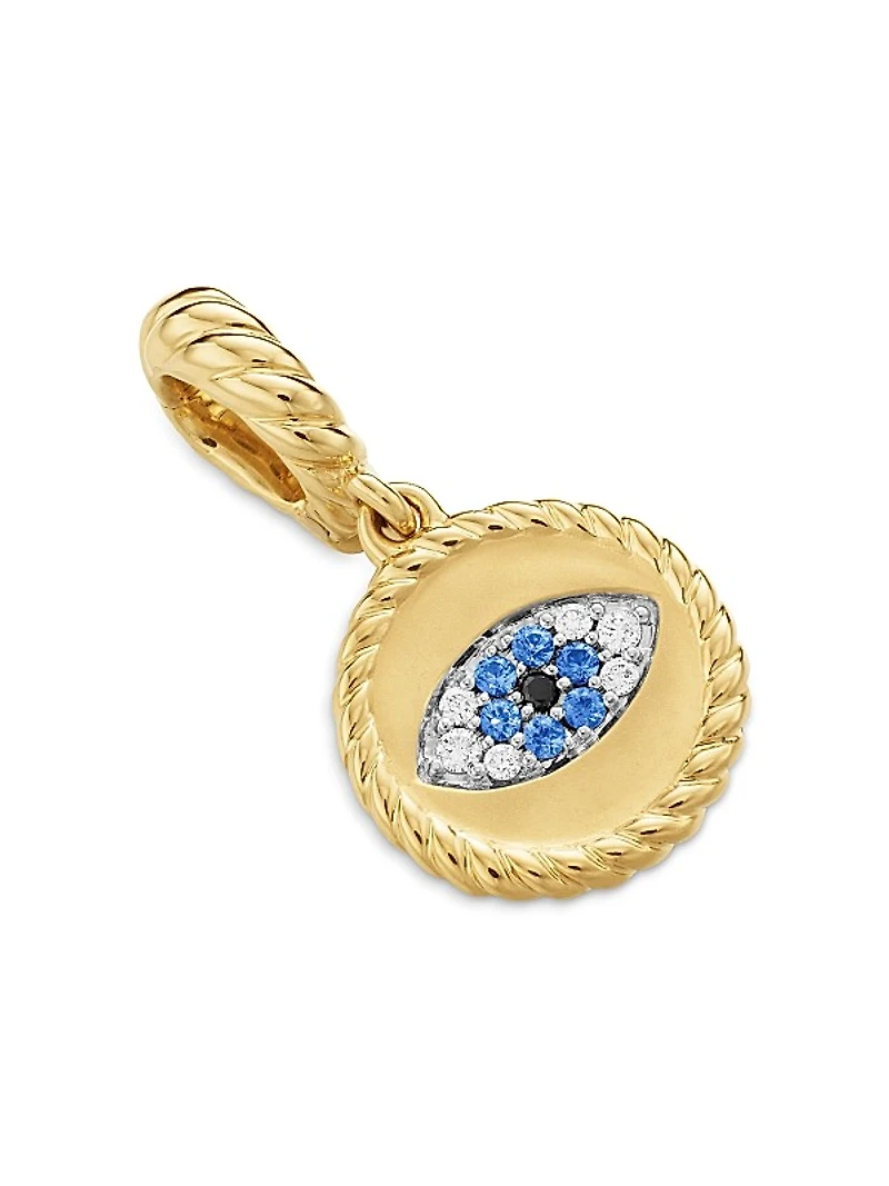 Evil Eye Amulet in 18K Yellow Gold