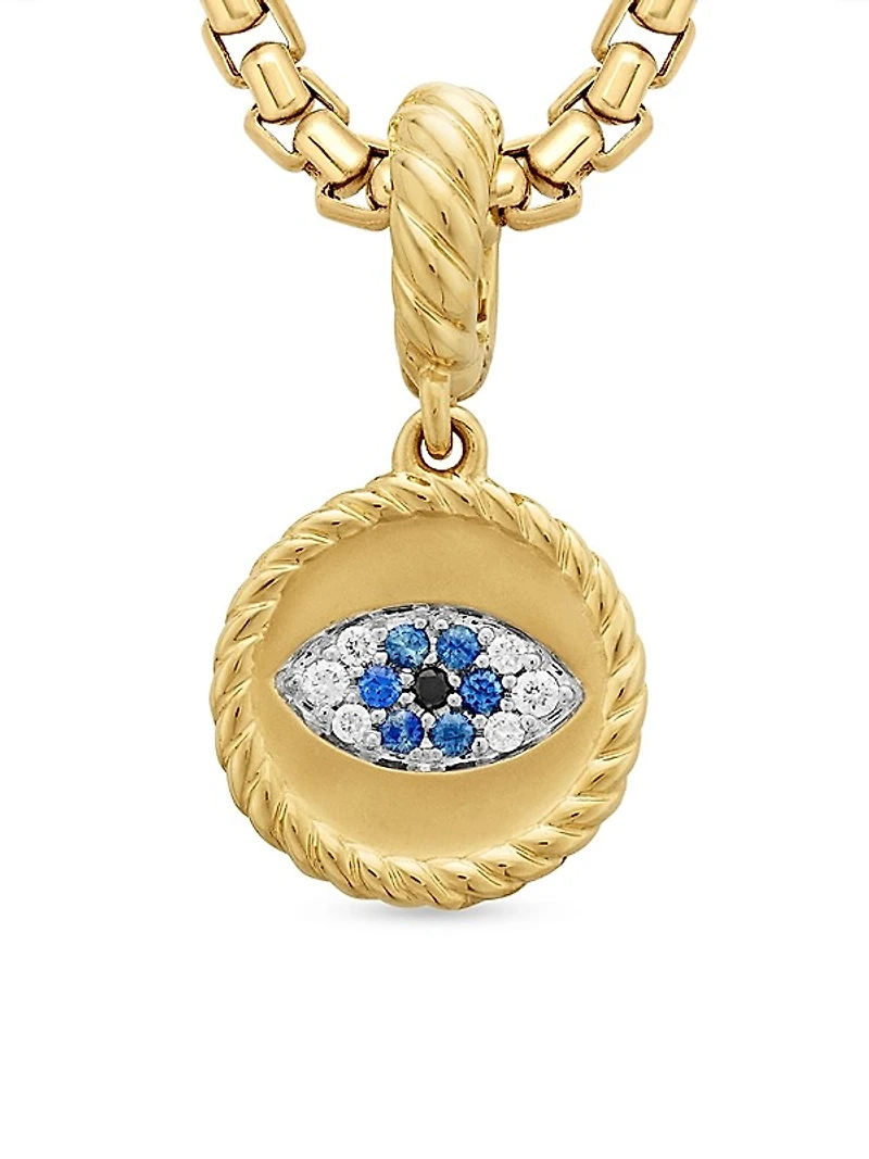 Evil Eye Amulet in 18K Yellow Gold