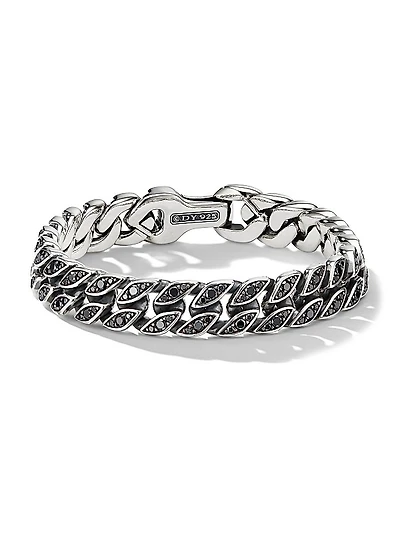 Curb Chain Bracelet in Sterling Silver