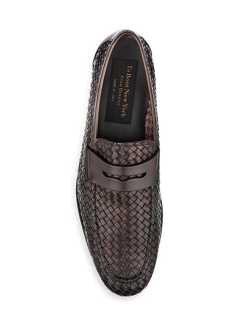 Zenith Woven Leather Loafers