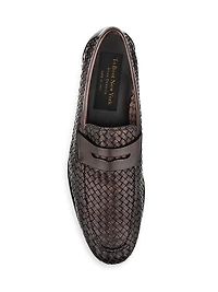 Zenith Woven Leather Loafers