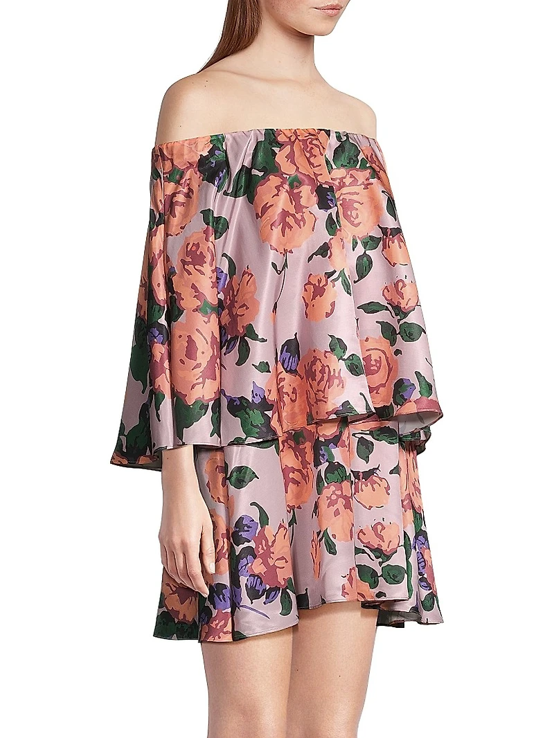 Tiered Off-The-Shoulder Minidress