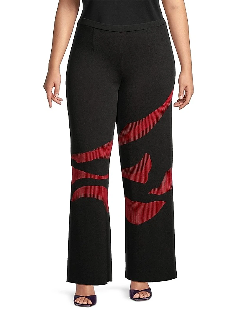Knit Wide-Leg Pants