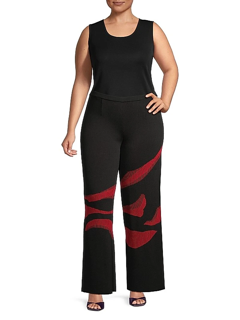 Knit Wide-Leg Pants