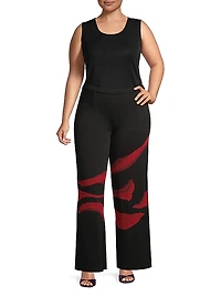 Knit Wide-Leg Pants
