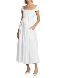 Josephine Poplin Midi Dress