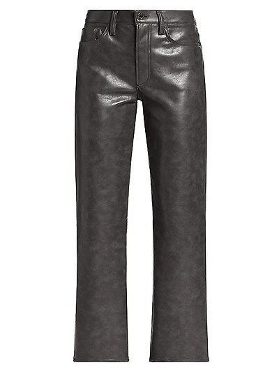 Sloane Leather-Blend Pants