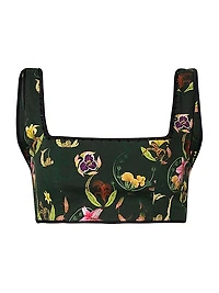 Amanda Marina Cropped Cotton Top