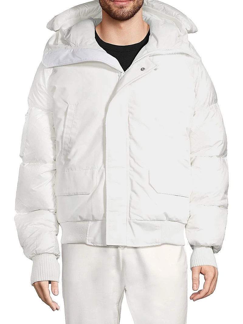 Mixed Media Paradigm Chilliwack Hooded Down Jacket