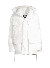 Mixed Media Paradigm Expedition Hooded Down Parka