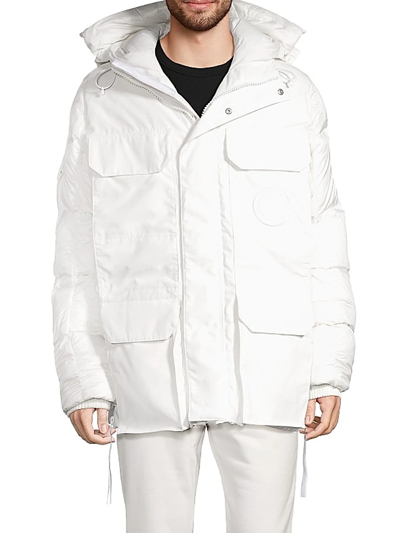 Mixed Media Paradigm Expedition Hooded Down Parka