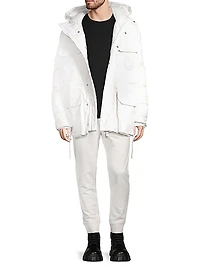 Mixed Media Paradigm Expedition Hooded Down Parka