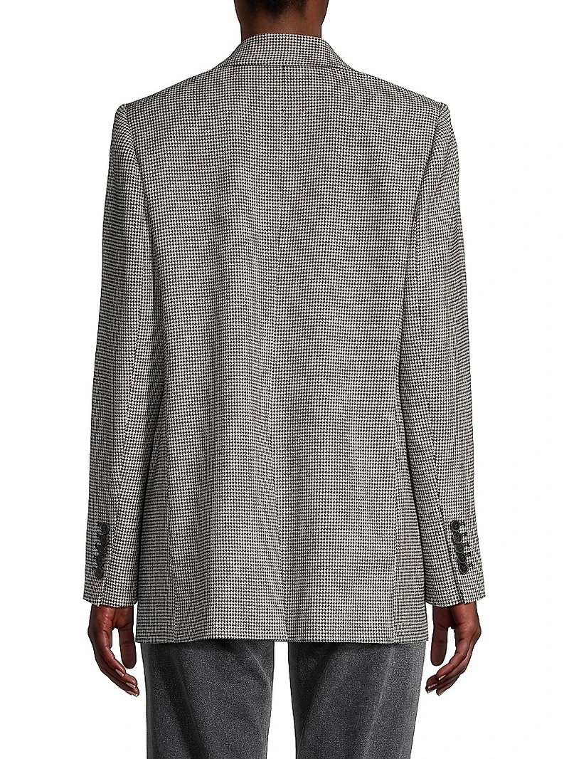 Hannah Houndstooth Wool-Blend Jacket