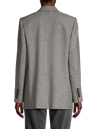 Hannah Houndstooth Wool-Blend Jacket