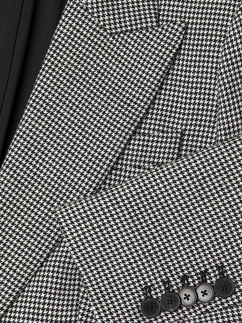Hannah Houndstooth Wool-Blend Jacket