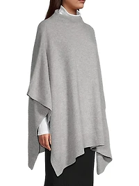 Boiled Cashmere Funnel Neck Poncho