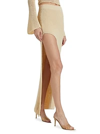 Dai Knit Cotton-Blend Maxi Skirt