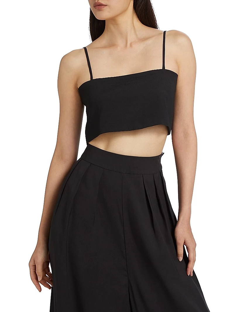 Walton Silk Crop Top