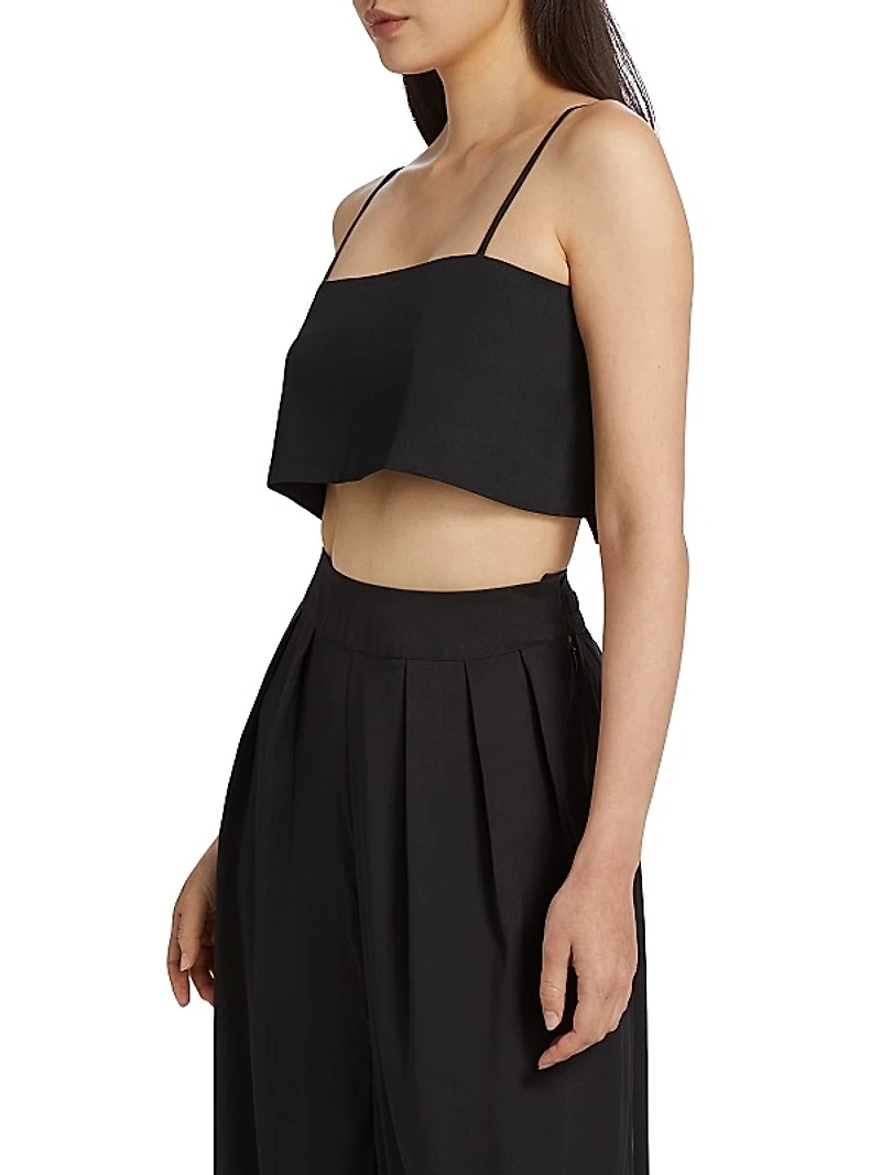 Walton Silk Crop Top