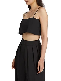 Walton Silk Crop Top