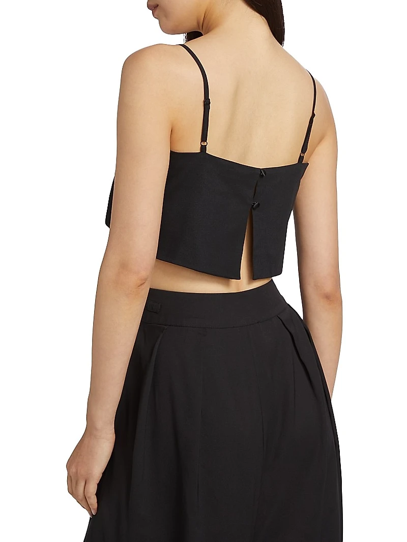 Walton Silk Crop Top