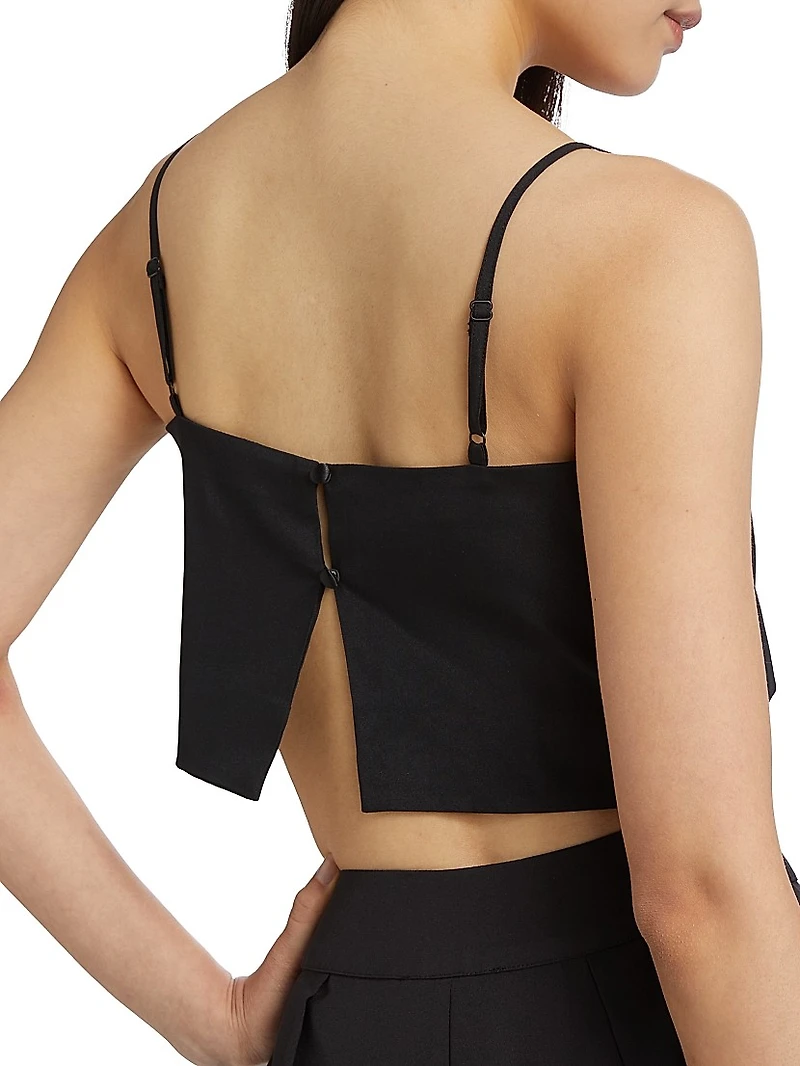 Walton Silk Crop Top