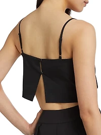 Walton Silk Crop Top