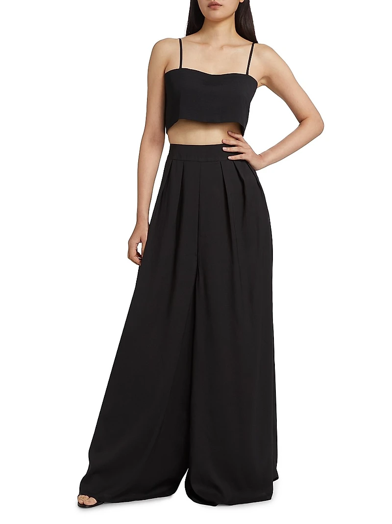 Walton Silk Crop Top