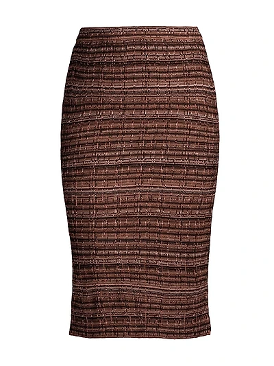 Tweed Knit Pencil Skirt