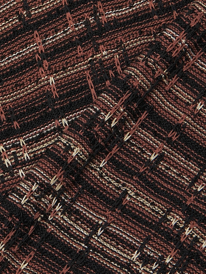 Tweed Knit Pencil Skirt