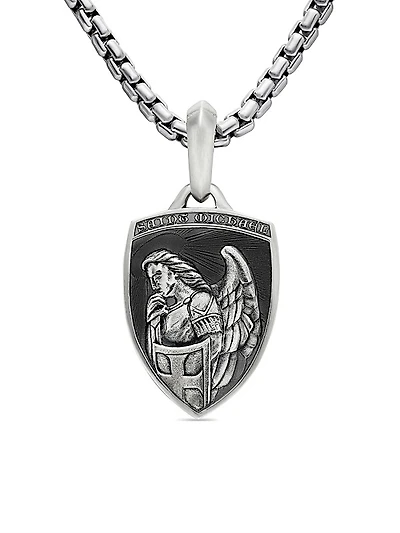 St. Michael Amulet in Sterling Silver