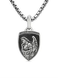 St. Michael Amulet in Sterling Silver
