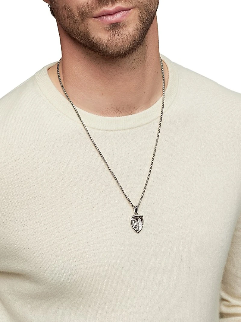 St. Michael Amulet in Sterling Silver
