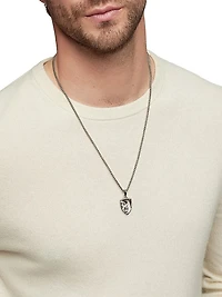 St. Michael Amulet in Sterling Silver