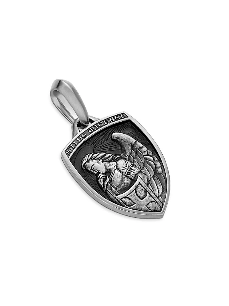 St. Michael Amulet in Sterling Silver